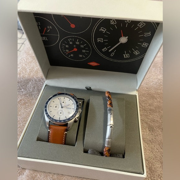 ‼️SOLD‼️Fossil Chronograph Sport 54 Box Set CH3090SET for Men - Picture 1 of 8